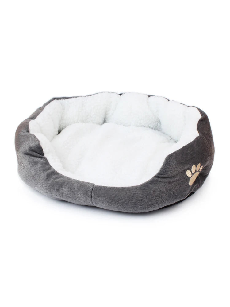 Lambswool Plush Dog Bed for Small Dogs