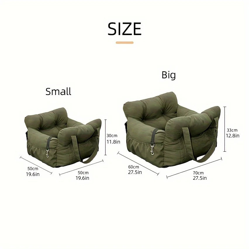 Luxury Padded Dog Car Seat