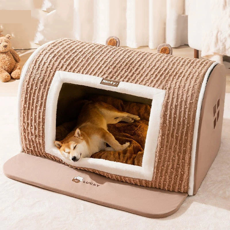 Plush Pet House Bed