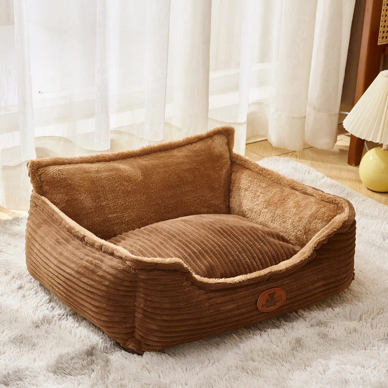 Luxury Corduroy Cat & Dog Bed