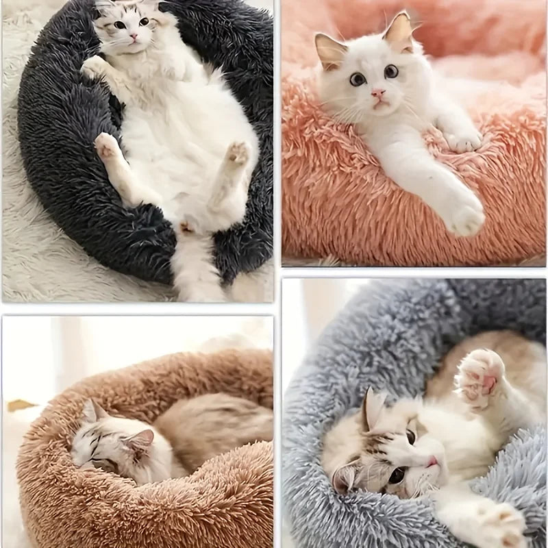 Soft Plush Cat Bed