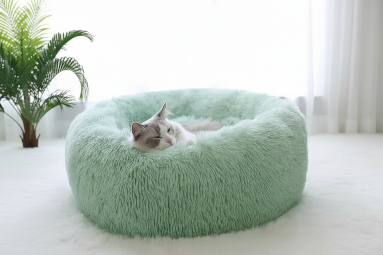 Soft Plush Cat Bed