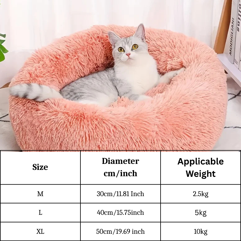 Soft Plush Cat Bed